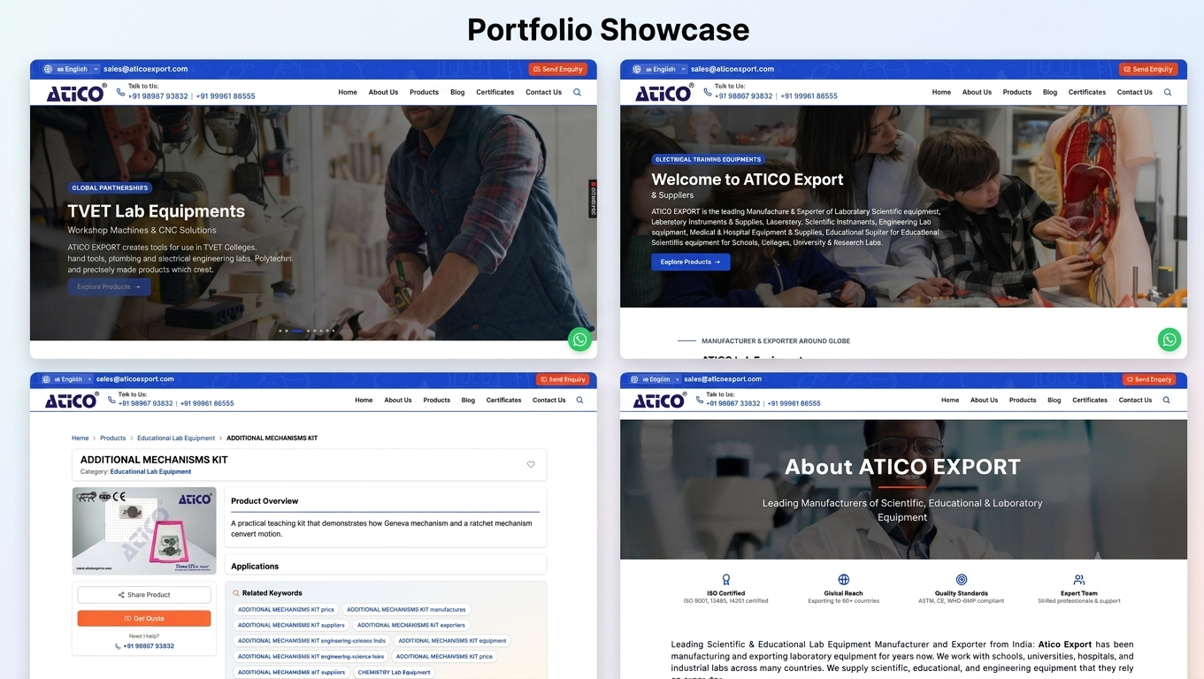 AticoExports.com screenshot
